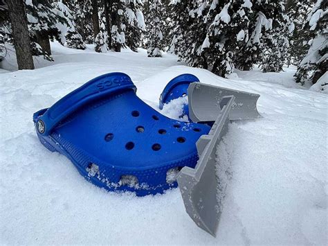 Croc snow plow - Divine Snow Plow - The Croc Snow Plow is the latest must-have accessory for all croc enthusiasts! Finally, you can turn your favorite shoes into snow plows and clear your driveway in style. Super Cool Snow Plow with Exhaust Pipe - With the Croc Snow Plow and Exhaust Pipe, you'll be the talk of the neighborhood.